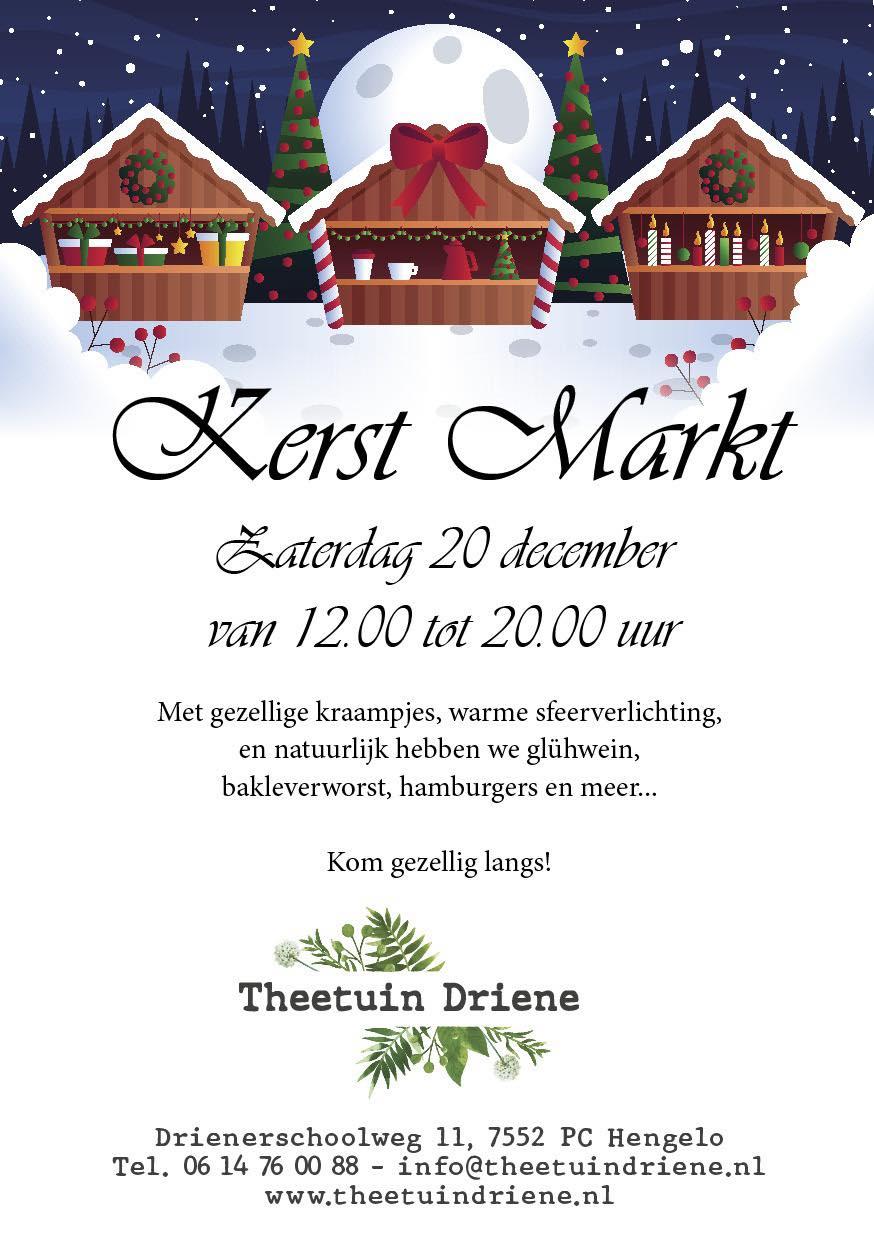 Kerstmarkt theetuin Driene