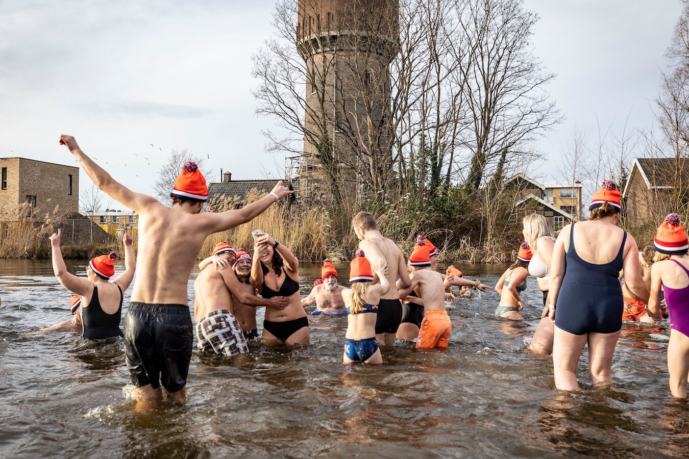 Nieuwjaarsduik Watertorenpark