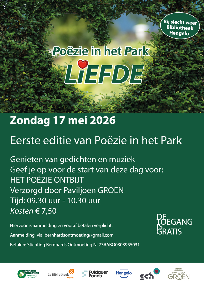 Poezie-ontbijt in het Park Bataafse Kamp Hengelo