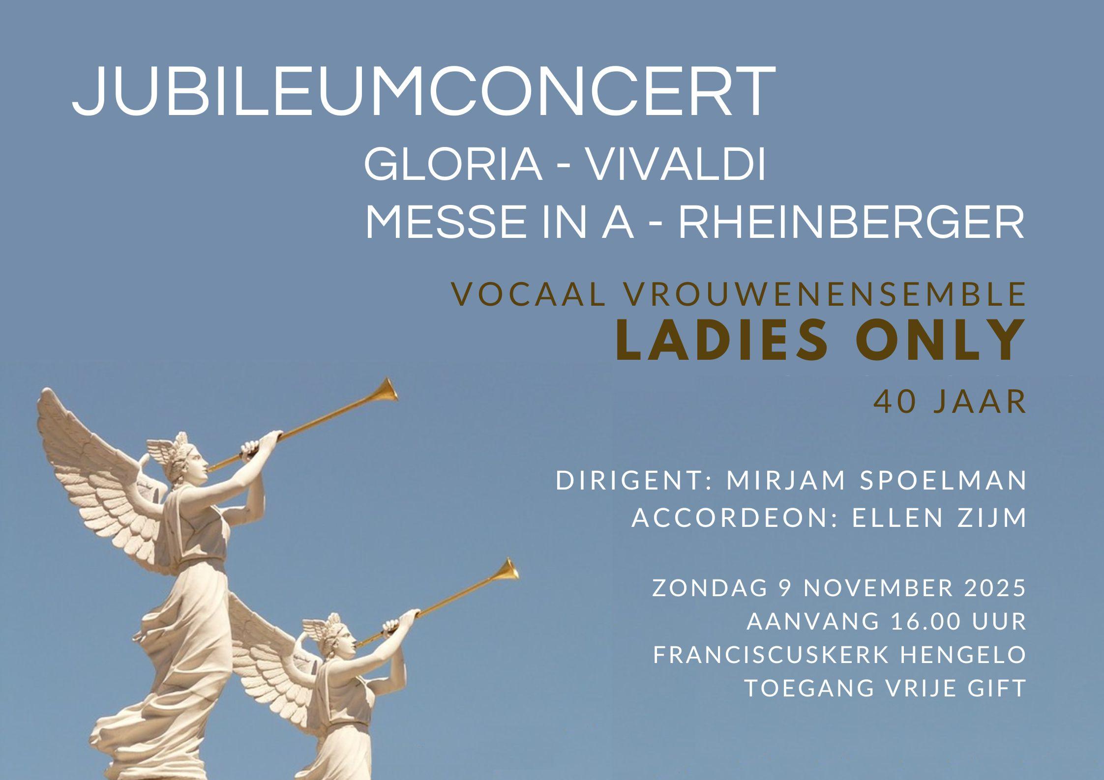 Feestelijk jubileumconcert Ladies Only